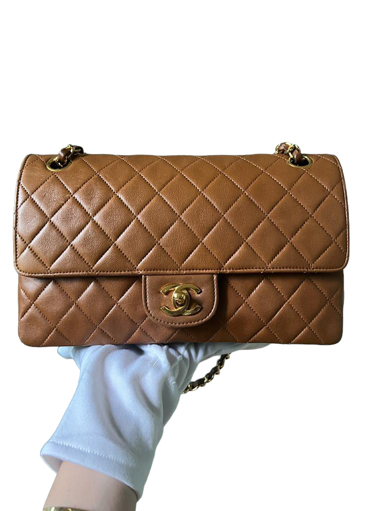 CHANEL MEDIUM FLAP | SERIES 1 CARAMEL BROWN 24K GHW