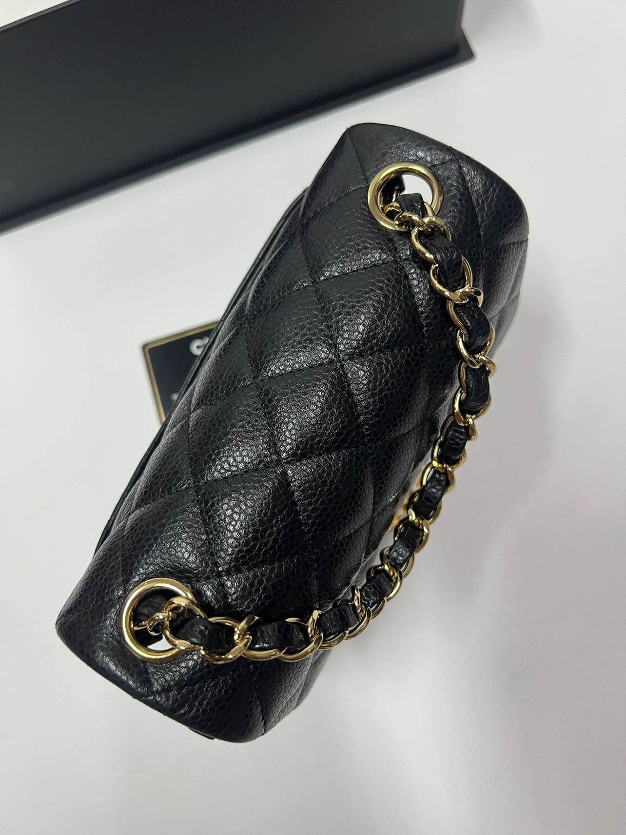 CHANEL MININ SQUARE | BLACK CAVIAR GHW