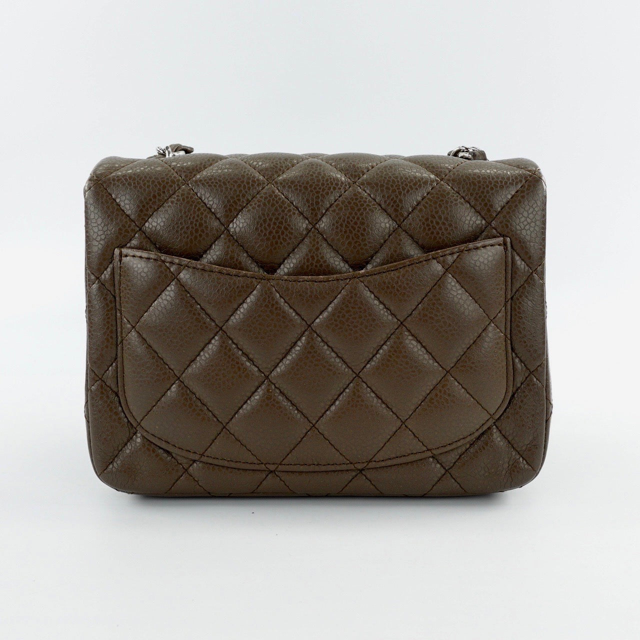 CHANEL MINI SQUARE | CACAO BROWN CAVIAR SHW