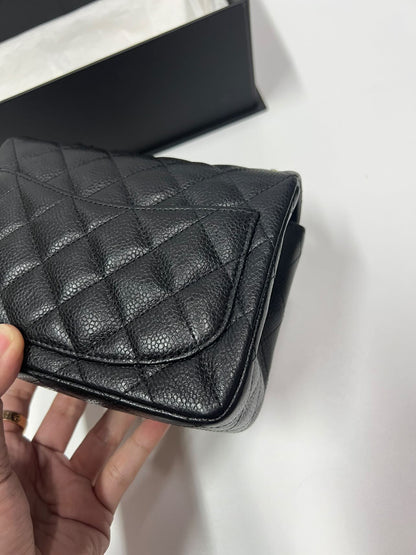 CHANEL MININ SQUARE | BLACK CAVIAR GHW