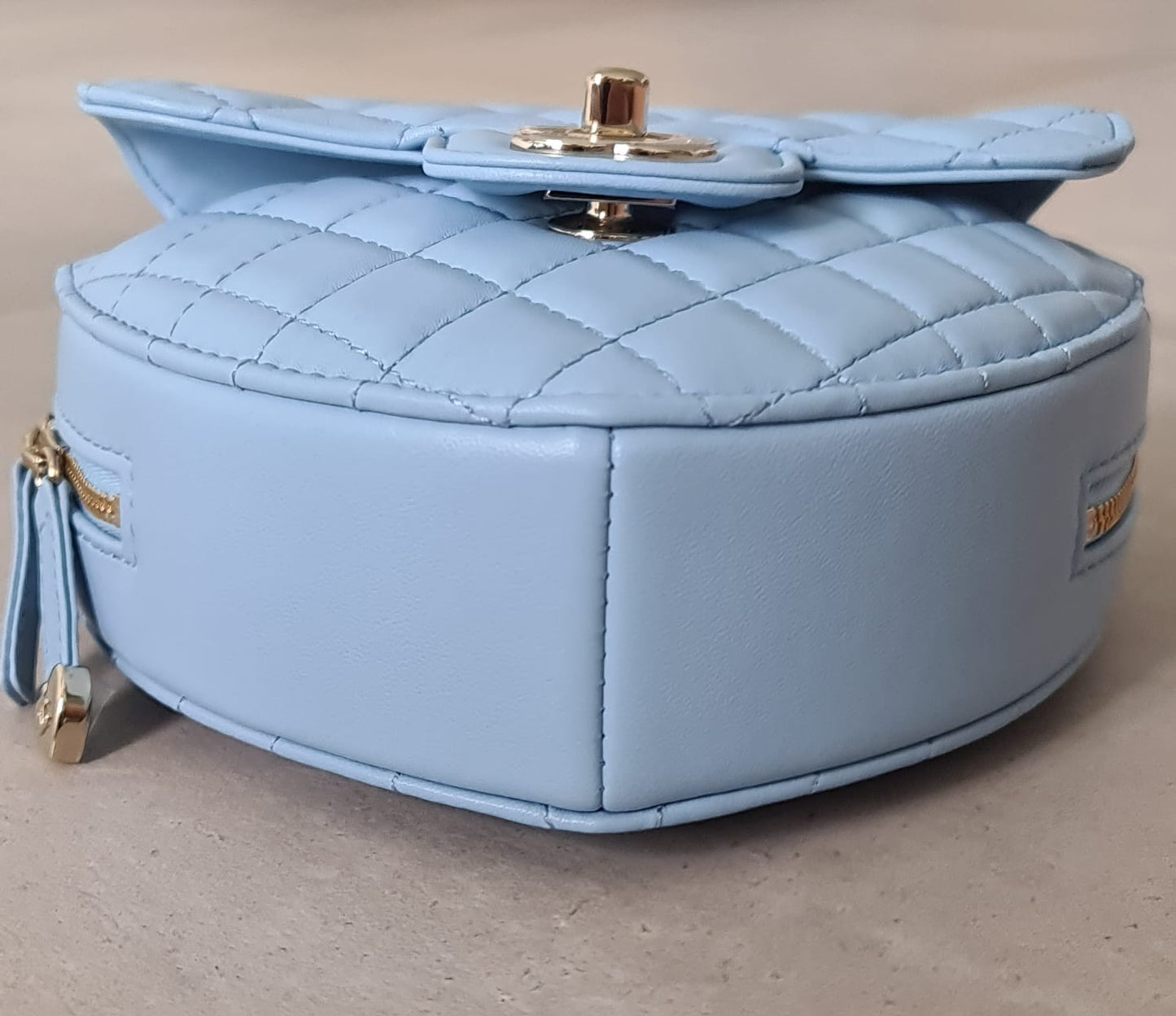 CHANEL HEART BAG | BABY BLUE LARGE LAMBSKIN LGHW