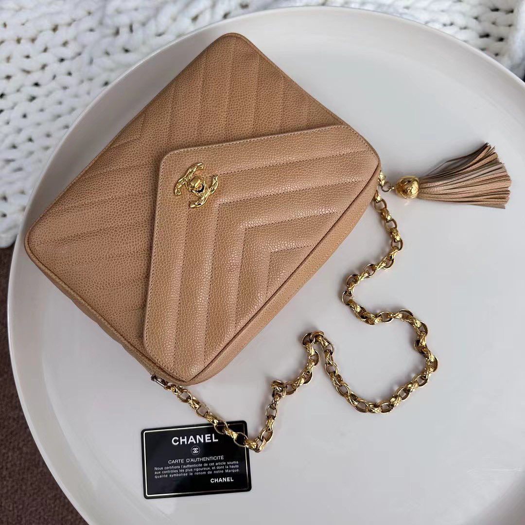 CHANEL CAMERA BAG | SERIES 2 SMALL CAVIAR 24K GHW