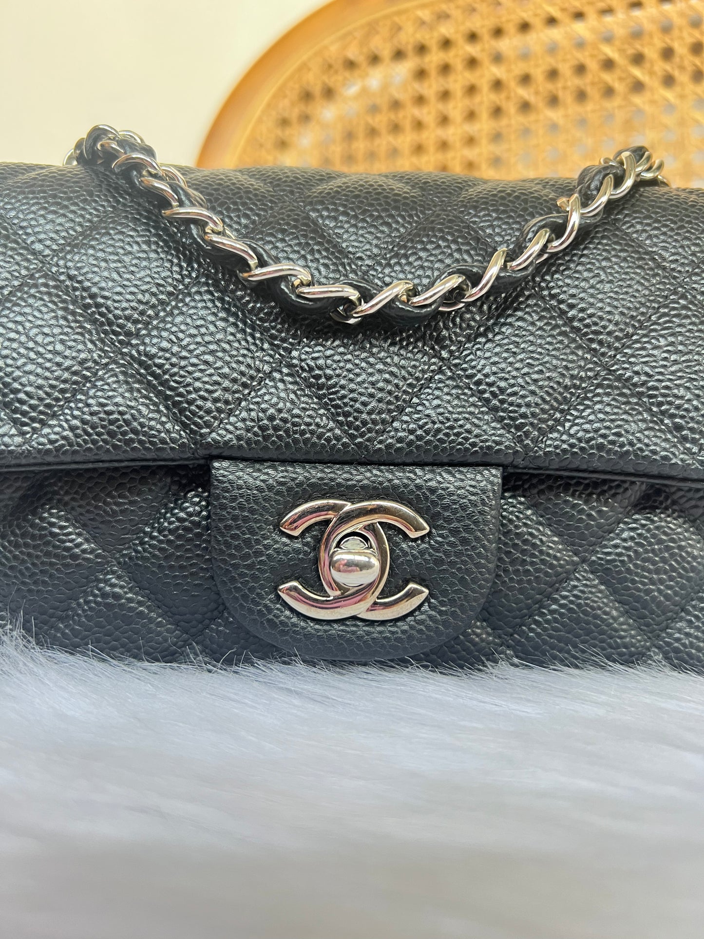 CHANEL MINI RECTANGLE | BLACK CAVIAR SHW