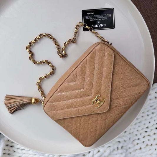 CHANEL CAMERA BAG | SERIES 2 SMALL CAVIAR 24K GHW