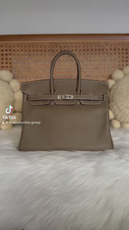 HERMES BIRKIN 25 | ETOUPE SWIFT GHW