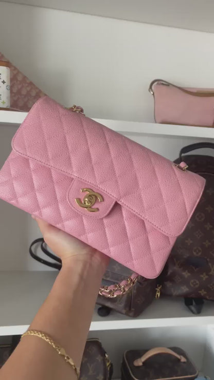 CHANEL CLASSIC BAG / SMALL PINK CAVIAR 24K GHW